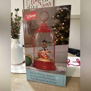 Disney Holiday Lantern Mickey Minnie Mouse Snow Globe 2023 Christmas Decor